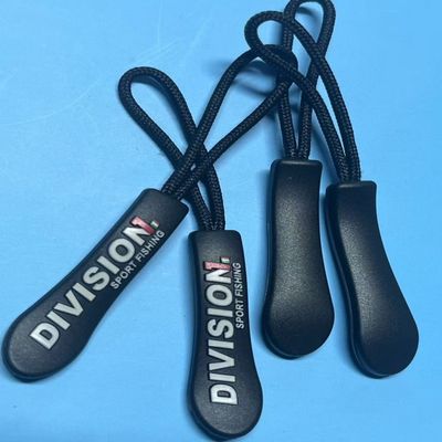 أسود البلاستيك المعلقة المطاط النايلون سحب السحاب سلاسل OEM