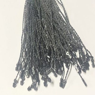 ODM 7 بوصة مستطيل أسود البلاستيكية العلامات التثبيتات السلسلة مرنة