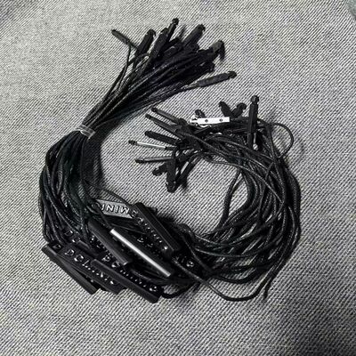 Plain Black Hang Tag String 7 Inches Cotton Durable Cotton Fabric Ideal for Clothing Tags and Product Identification