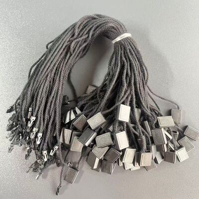Black Hang Tag String Cotton Material Thickness 0.2mm Ideal for Apparel Labeling and Product Identification