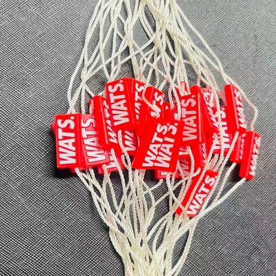 200 Millimeters Rope Length Plastic Tag Fastener Designed for Garment Tagging Ensuring Secure Attachment and Easy Application