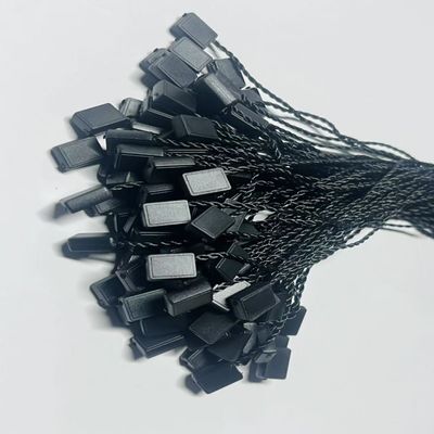 ODM 7 بوصة مستطيل أسود البلاستيكية العلامات التثبيتات السلسلة مرنة